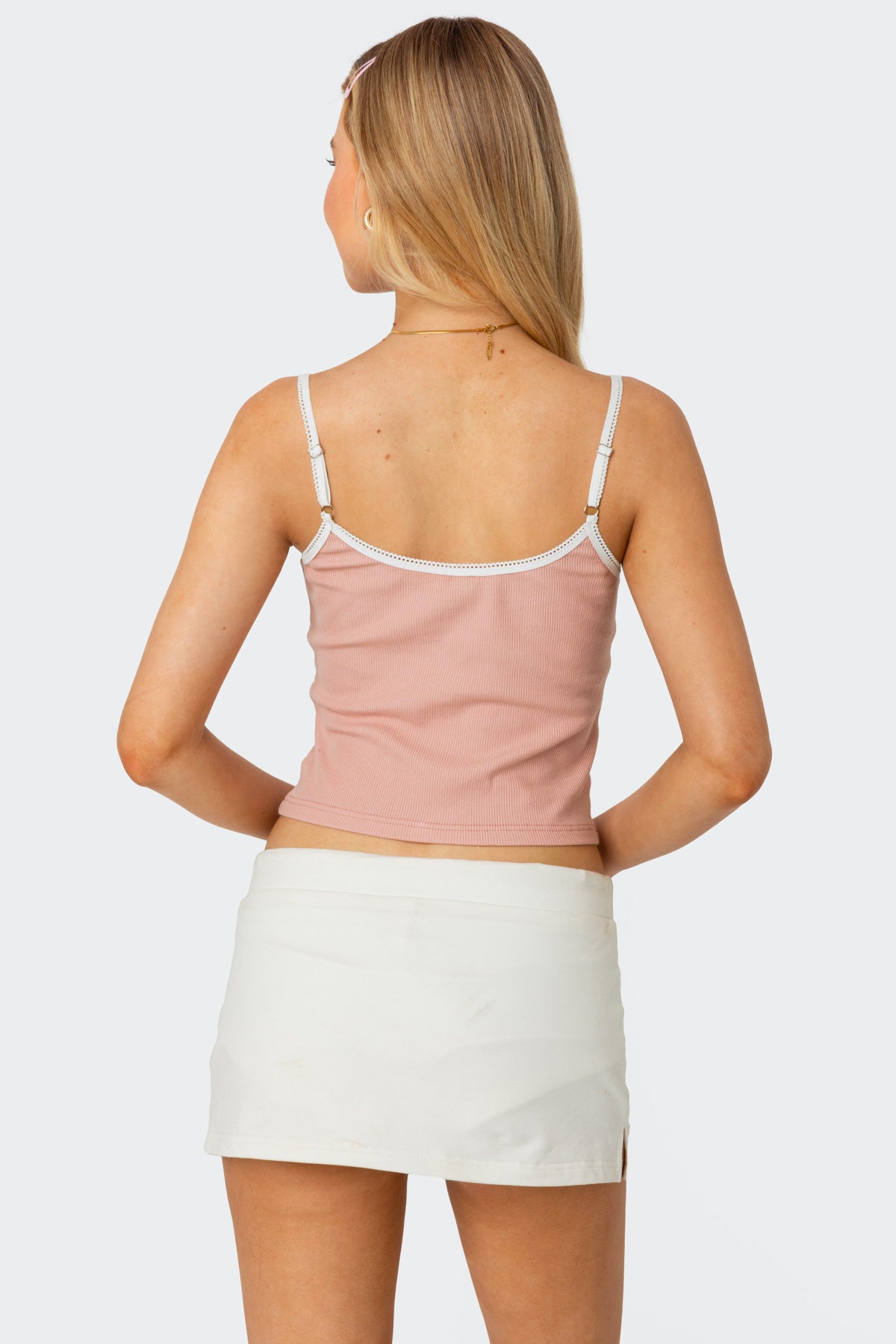 Franky Ribbed Contrast Tank Top