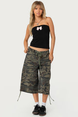 Camo Cargo Bermuda Shorts
