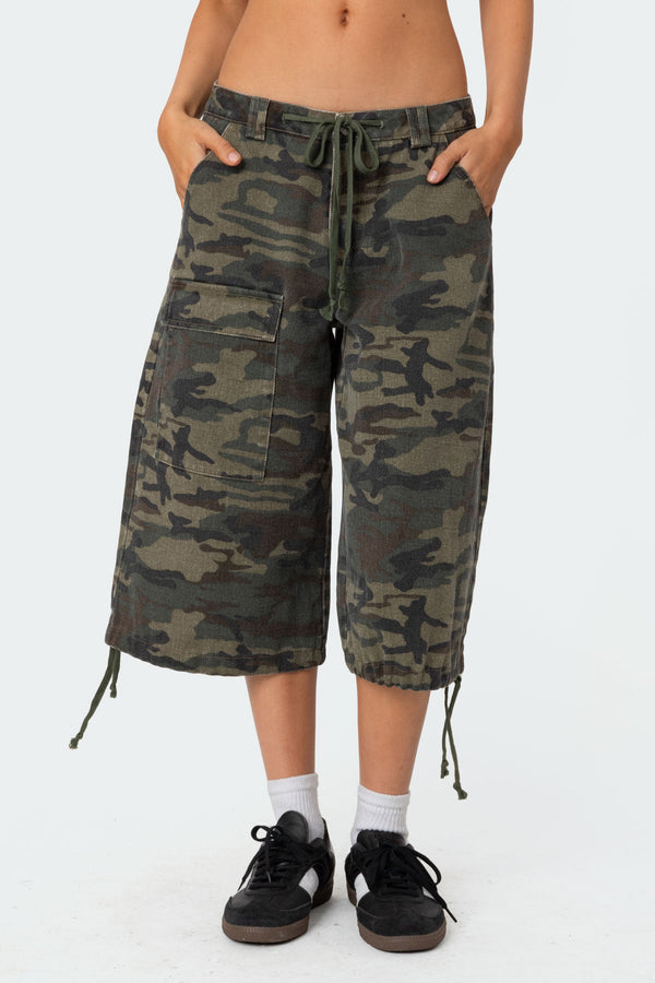 Camo Cargo Bermuda Shorts