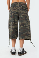 Camo Cargo Bermuda Shorts