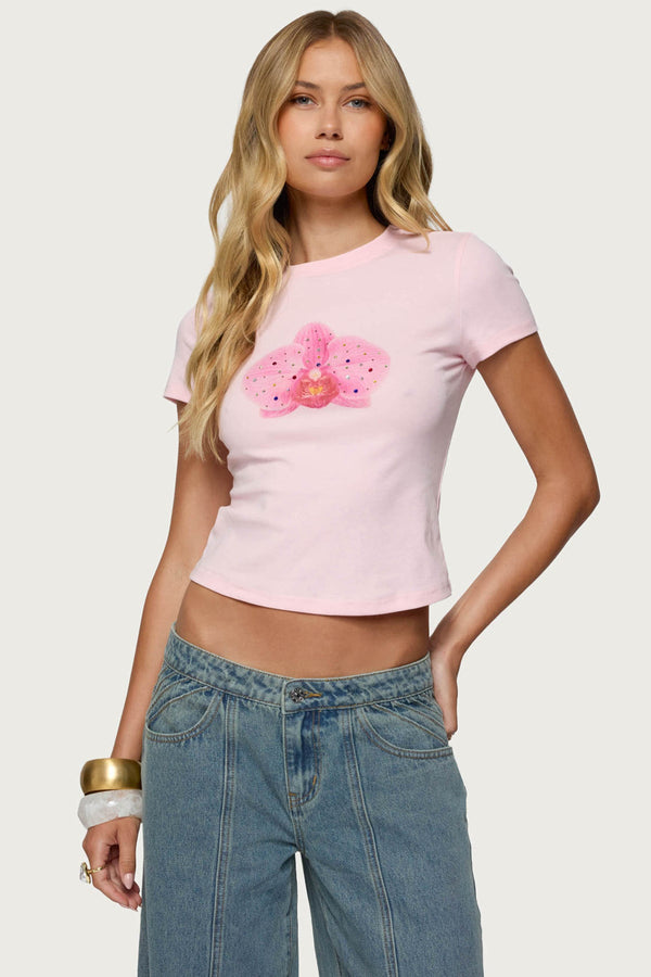 Orchid Gemstone T Shirt