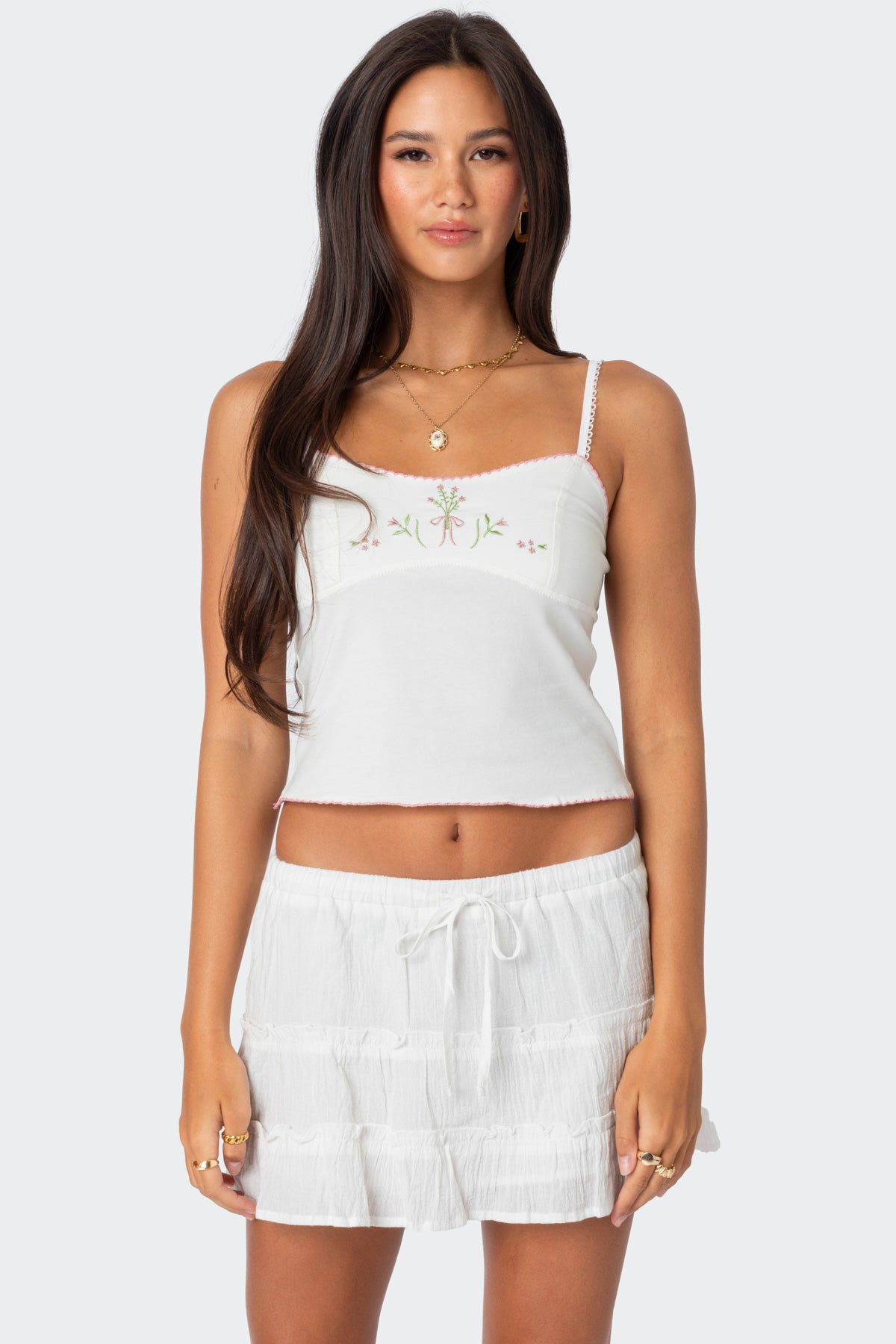 Prairie Embroidered Tank Top