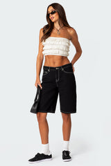 Robin Ruffle Knit Tube Top