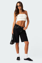 Robin Ruffle Knit Tube Top