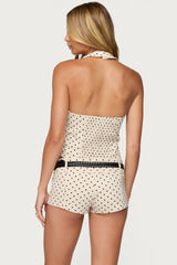 Twyla Polka Dot Halter Top