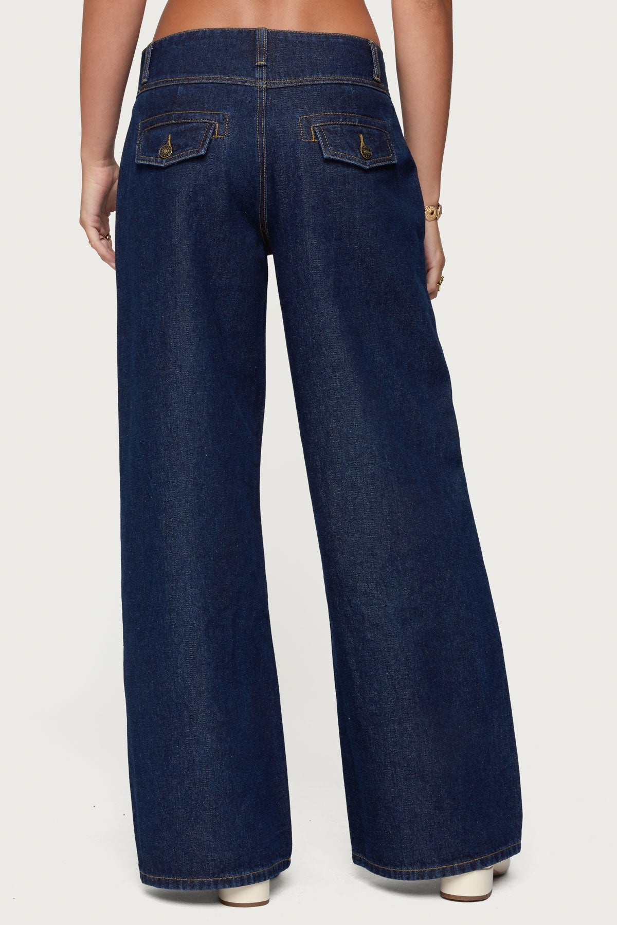 Meredith Low Rise Wide Leg Jeans