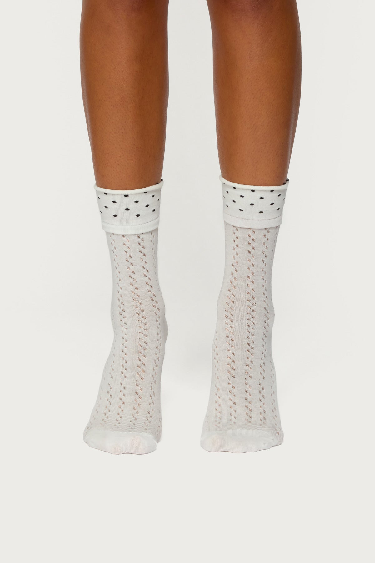 Pointelle Polka Dot Socks