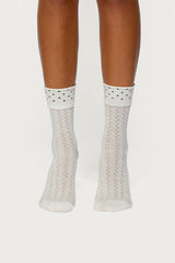 Pointelle Polka Dot Socks