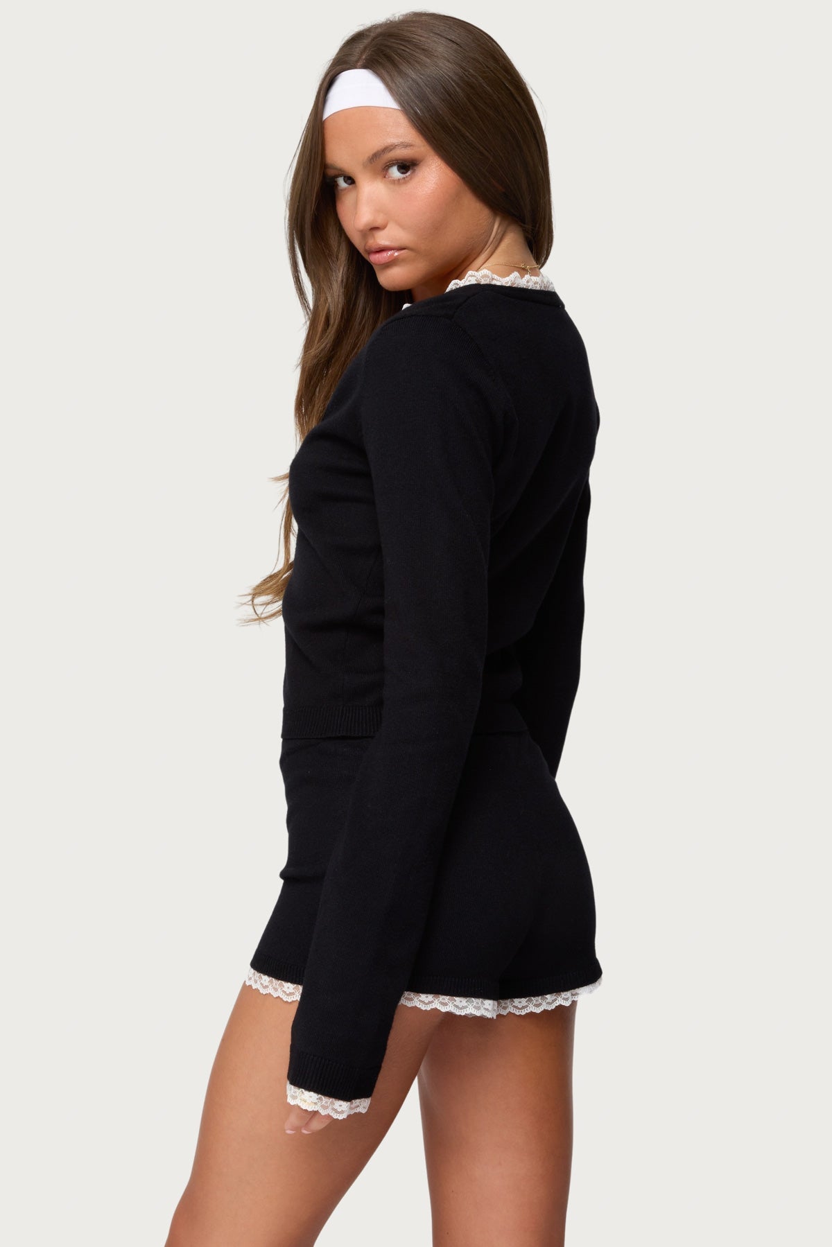 Sansa Lacey Knit Cardigan