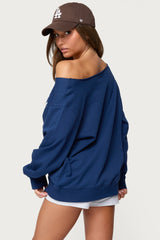 Nashville Oversized Wide Neck Sweatshirt