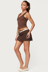 Pippin Ruffle Polka Dot Tank Top