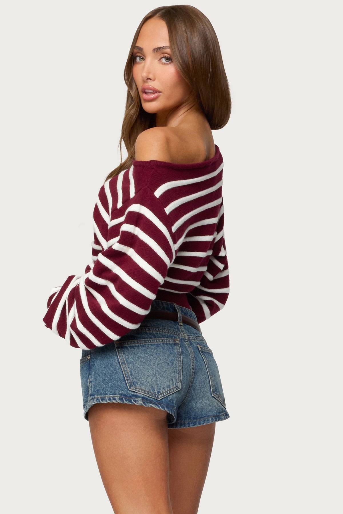 Mika Off Shoulder Oversized Sweater