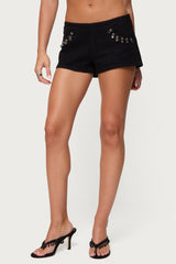 Charm & Grommet Denim Shorts