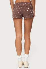 Chelsie Polka Dot Foldover Shorts