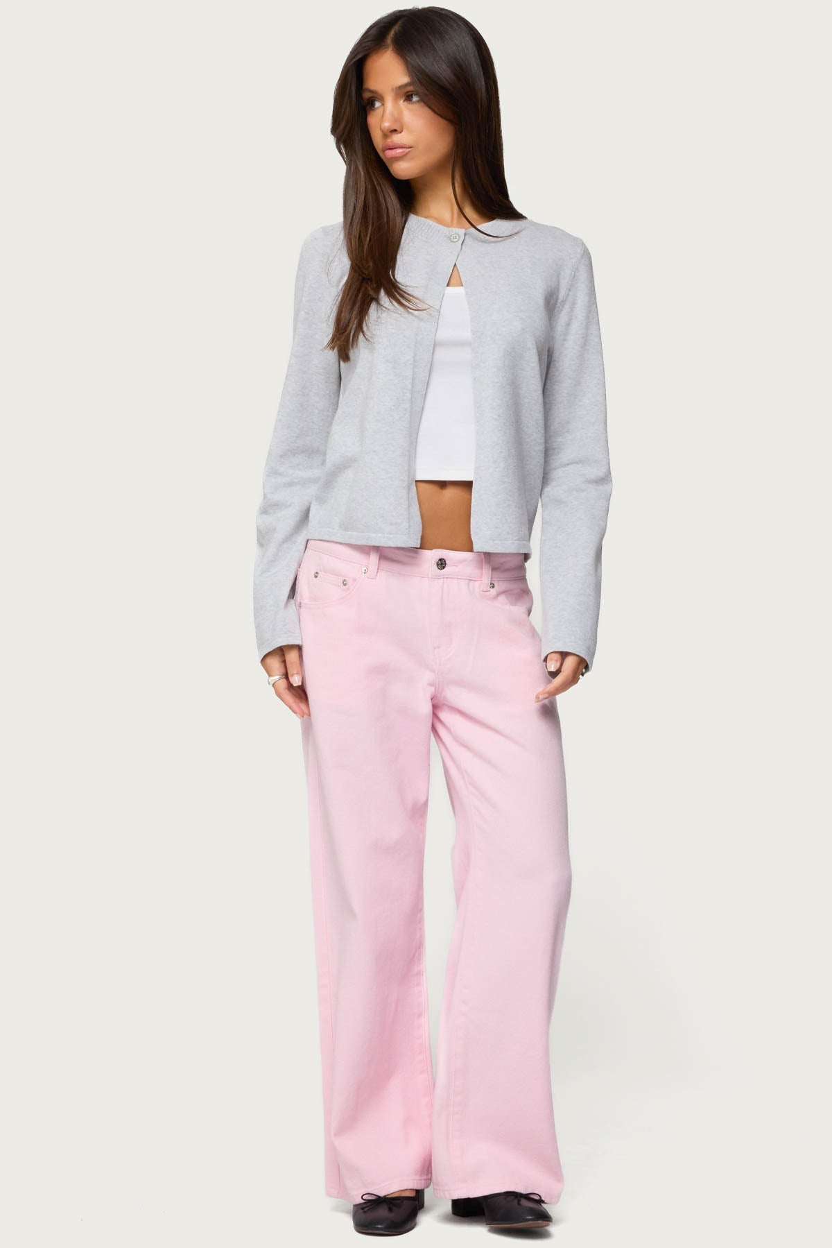 Petite Roman Low Rise Baggy Jeans