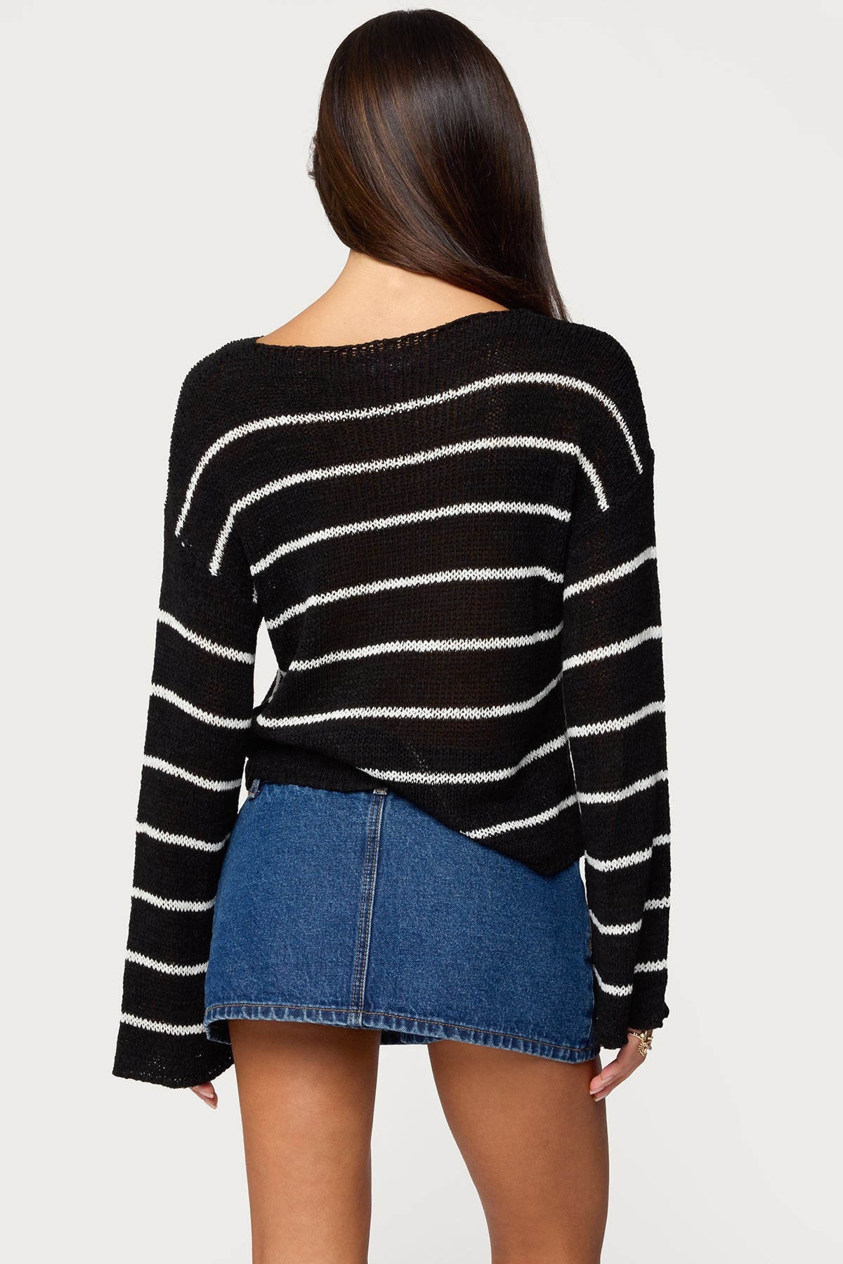 Drop Shoulder Light Knit Sweater