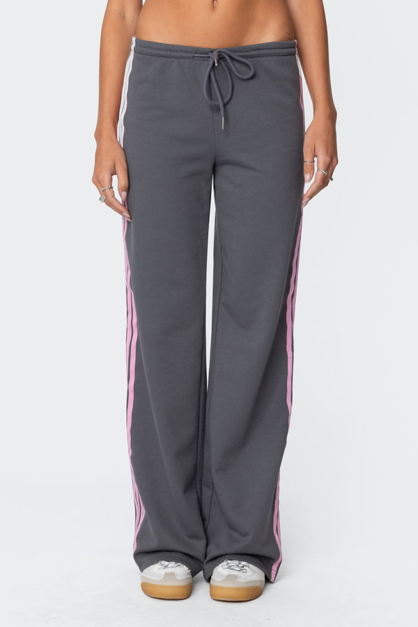 Averie Contrast Striped Sweatpants