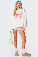 Bow Brat Printed Sweatshirt