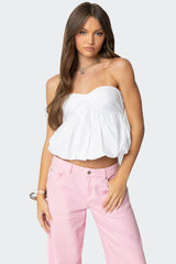 Serina Strapless Bubble Top