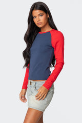 Tommi Raglan Long Sleeve T Shirt