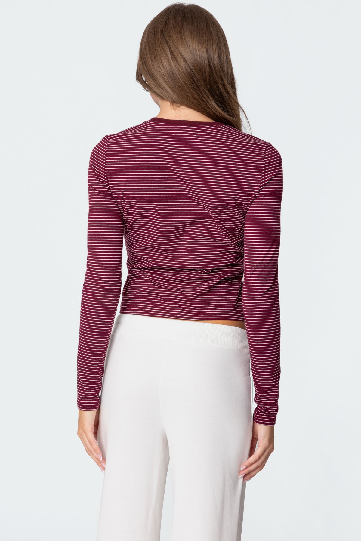 Brianna Striped Long Sleeve T Shirt