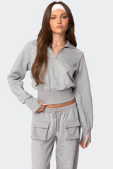 Bailey French Terry Quarter Zip Top