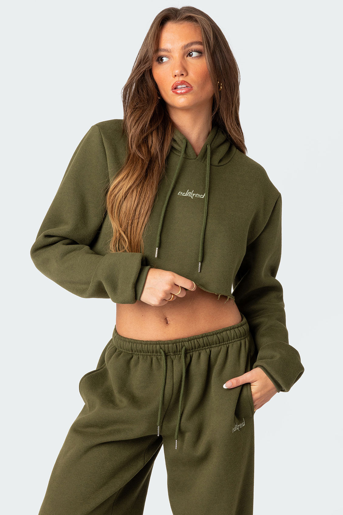 Brenna Cropped Hoodie