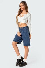 Pointelle Two Piece Shrug Top