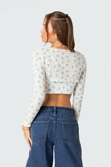 Pointelle Two Piece Shrug Top