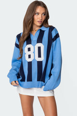 Larson Oversized Polo Sweater