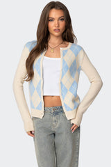 Maybelle Argyle Cardigan