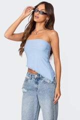 Vivi Mesh Asymmetric Tube Top