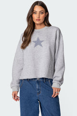 Gingham Star Sweatshirt