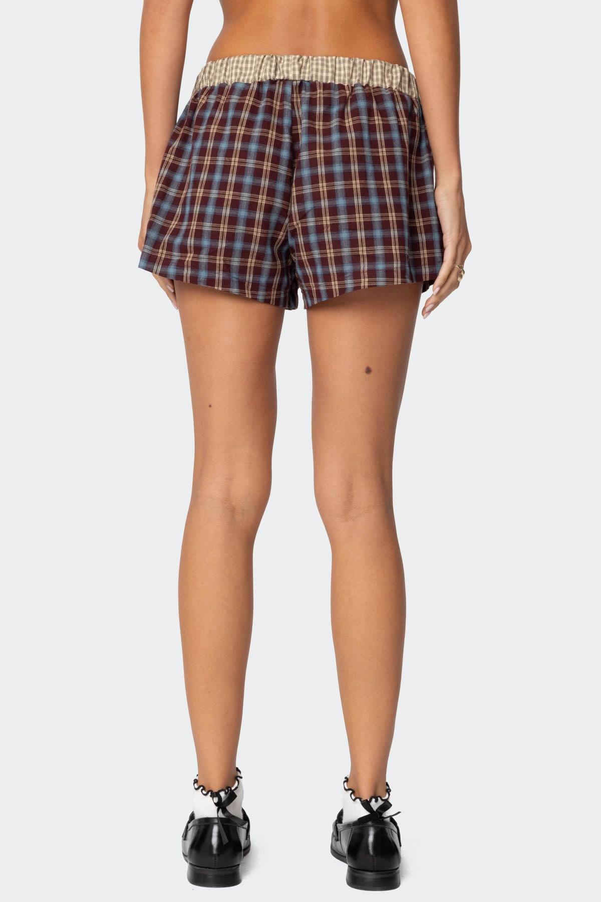 Mixed Plaid Boxer Shorts