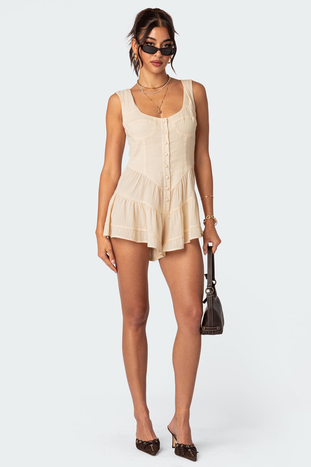 Veronica Textured Romper