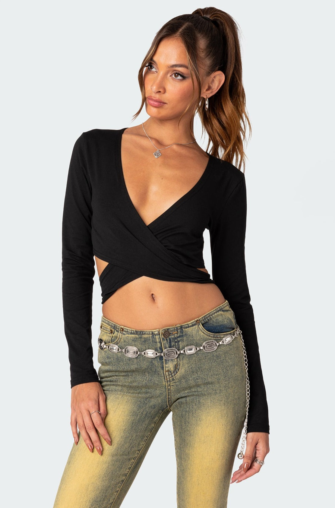 Layla Wrap Crop Top