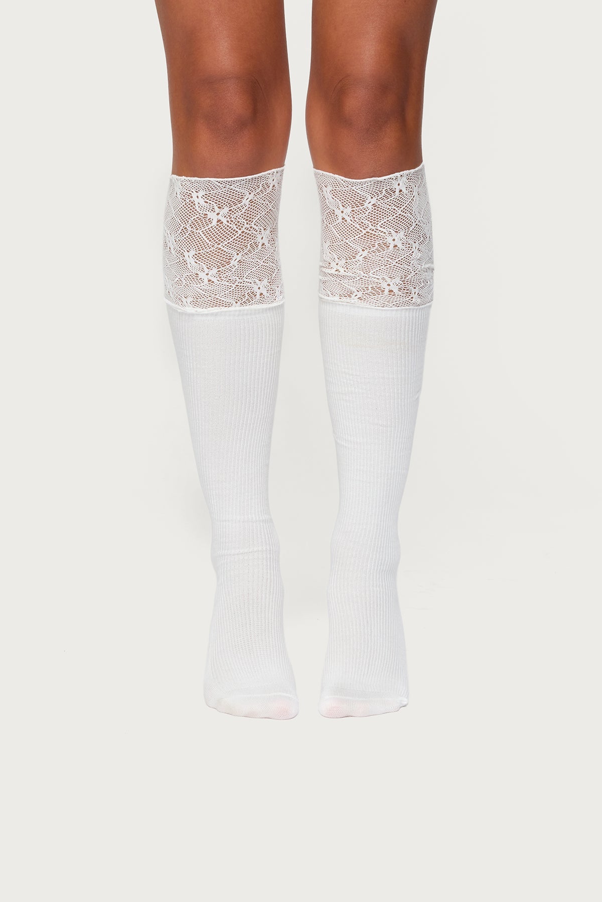 Lacey Layered Knee High Socks
