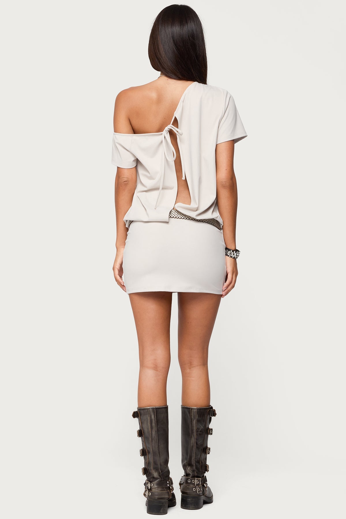 Dorie Off Shoulder Cut Out Mini Dress