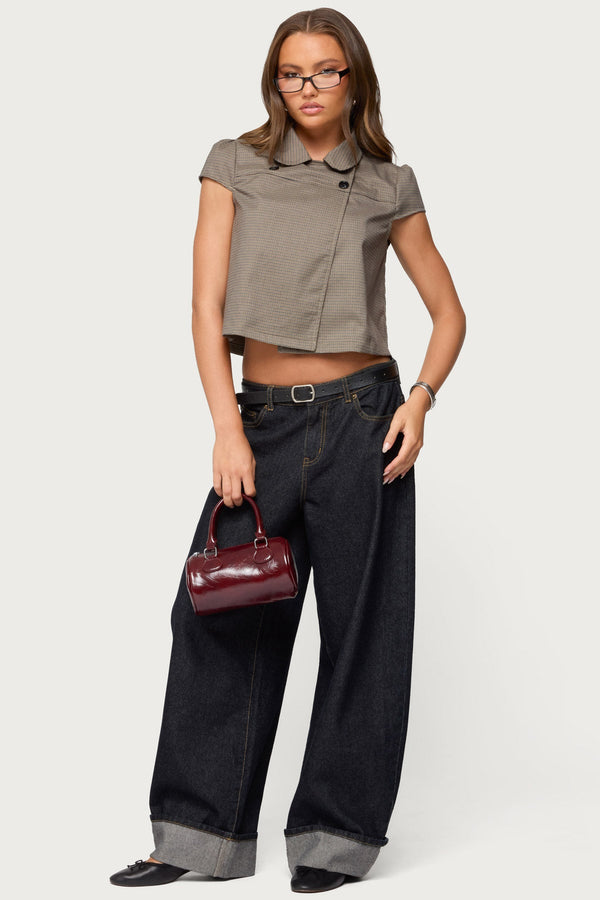 Haislee Plaid Tailored Shirt