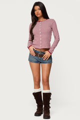 Rayla Striped Button Up Top