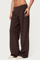 Kerie Pinstripe Low Rise Trousers