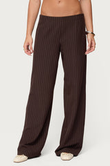 Kerie Pinstripe Low Rise Trousers