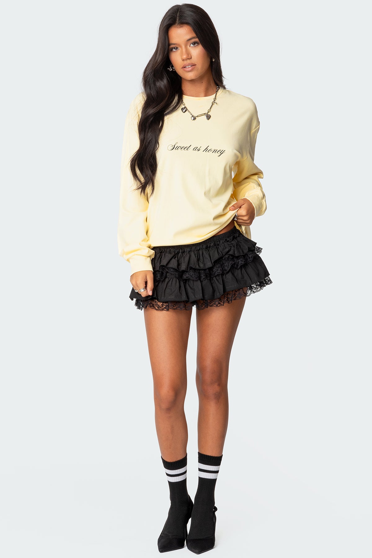 Honeybee Oversized Long Sleeve T Shirt