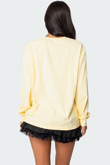 Honeybee Oversized Long Sleeve T Shirt