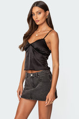 Imani Satin Effect Tank Top