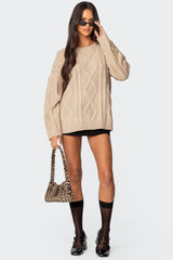 Kennedy Oversized Cable Knit Sweater