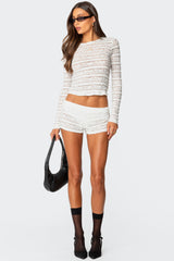 Maisley Sheer Lace Shorts