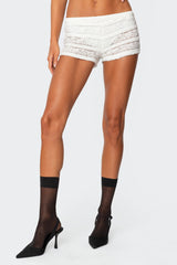 Maisley Sheer Lace Shorts