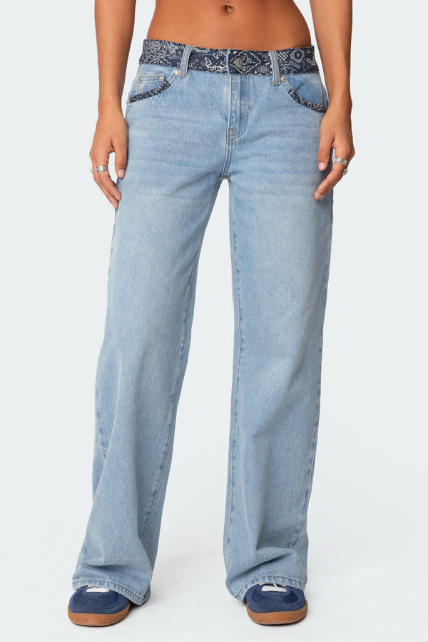 Bandana Bliss Low Rise Jeans