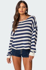 Anney Oversized Striped Sweater